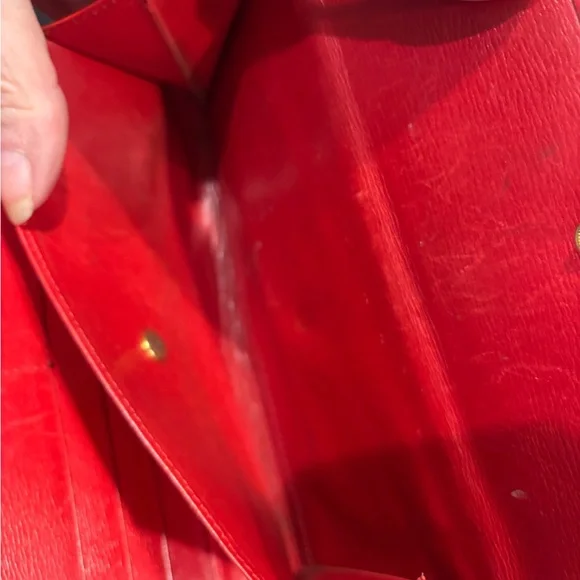 VINTAGE Louis Vuitton Vibrant Red Epi Leather Wallet - Picture 6 of 11